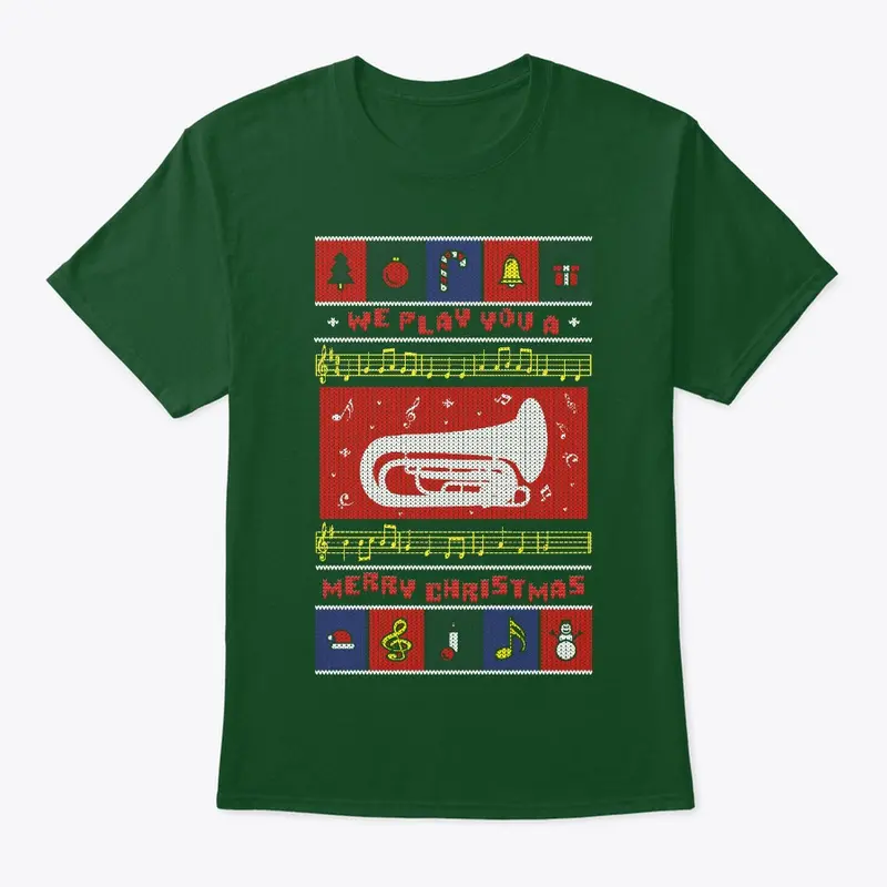 Contrabass Bugle Ugly Christmas