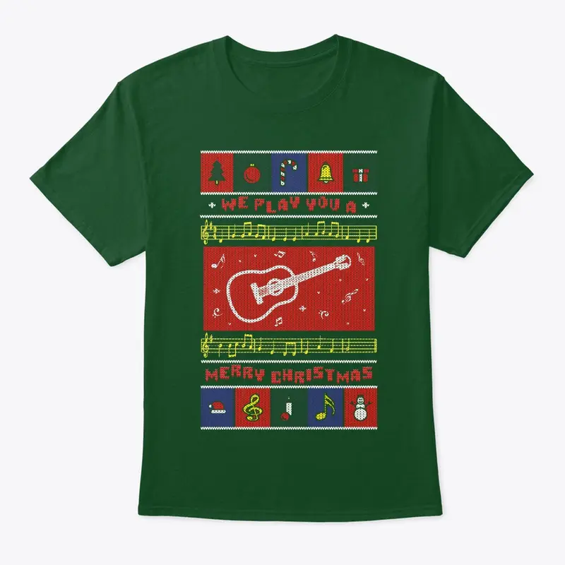 Acoustic Guitar Ugly Christmas