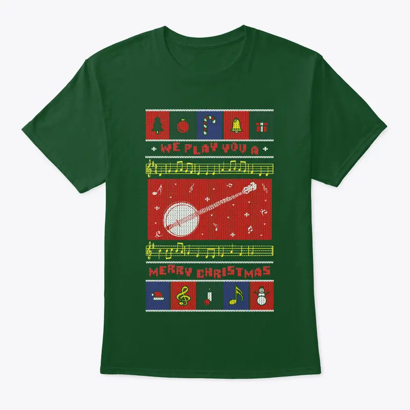 5 String Banjo Ugly Christmas