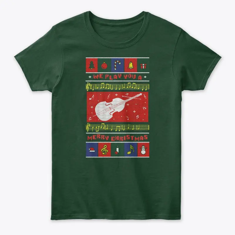 Double Bass Ugly Christmas